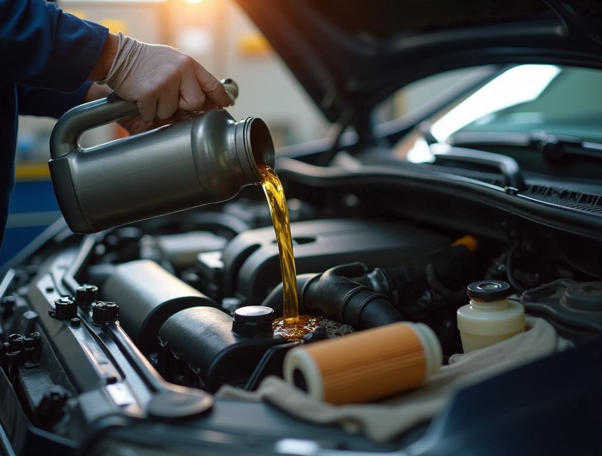 Výmena motorového oleja v autoservise